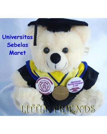 Boneka Wisuda Universitas Sebelas Maret - Diploma (25 cm)